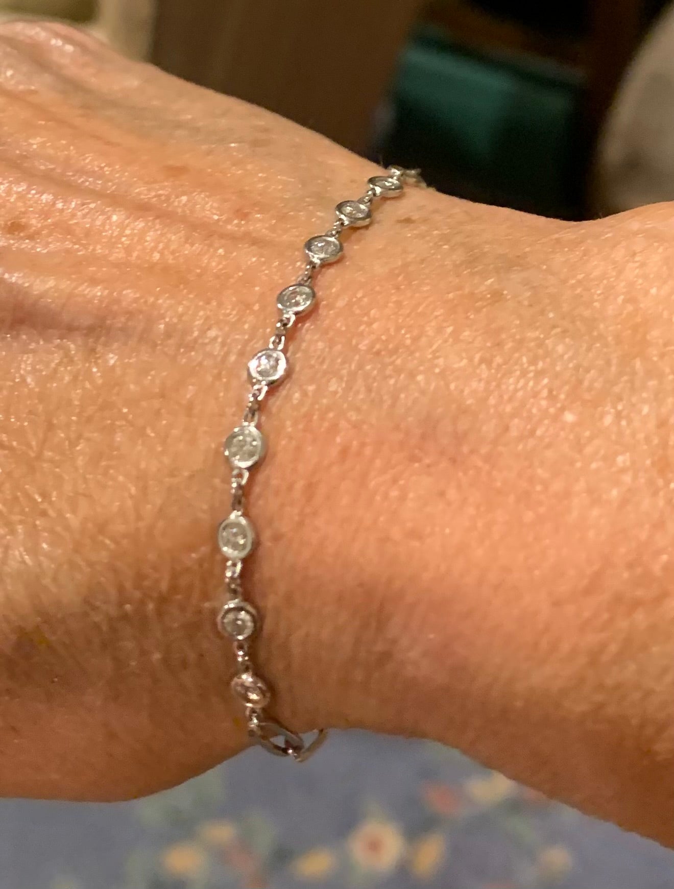 14k gold & diamond bracelet