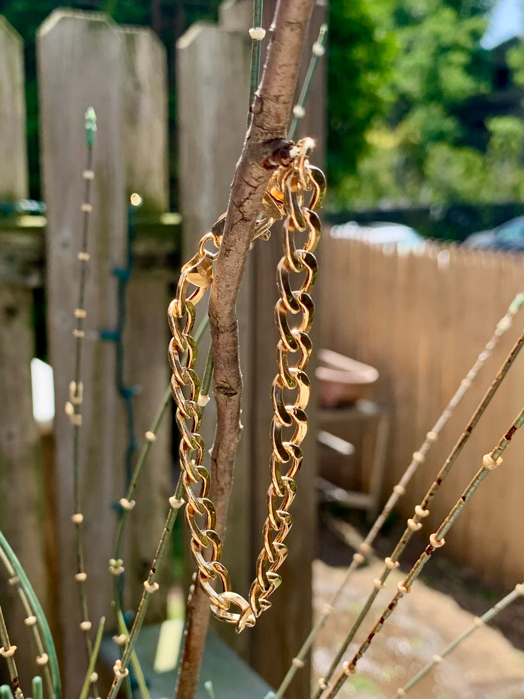 14k gold Cuban link bracelet